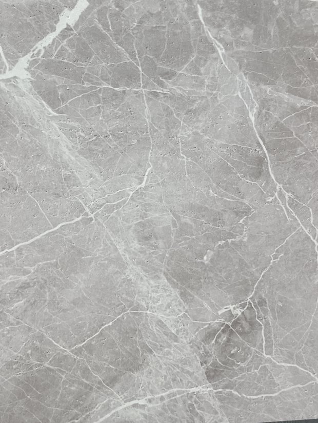 Flint — grey, white vein, panel face