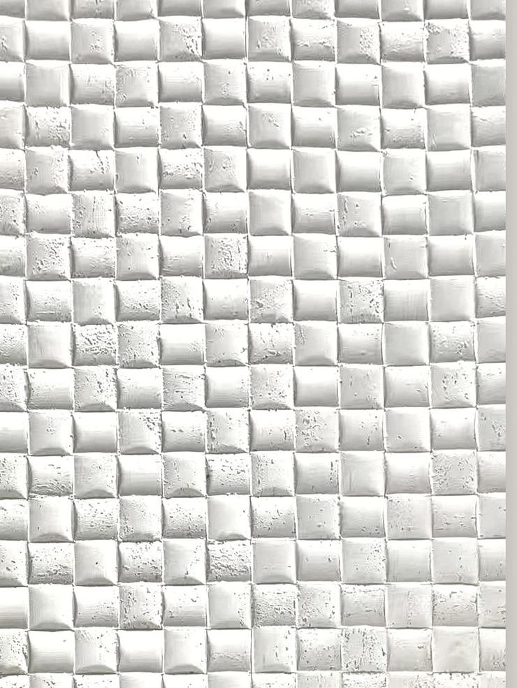 Travertine Mosaic, the grid of pillowed squares filling the frame