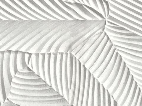 Weave series, the Palm Leaf carved relief