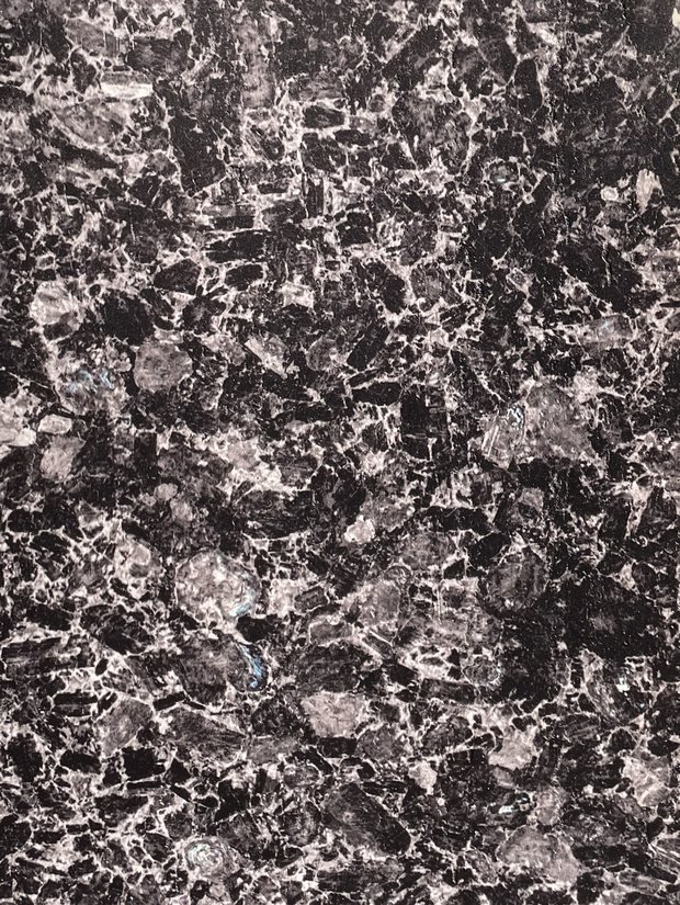 Coalface — black, silver mottle, panel face